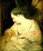 Sir Joshua Reynolds mrs richard hoare and child oil painting on canvas